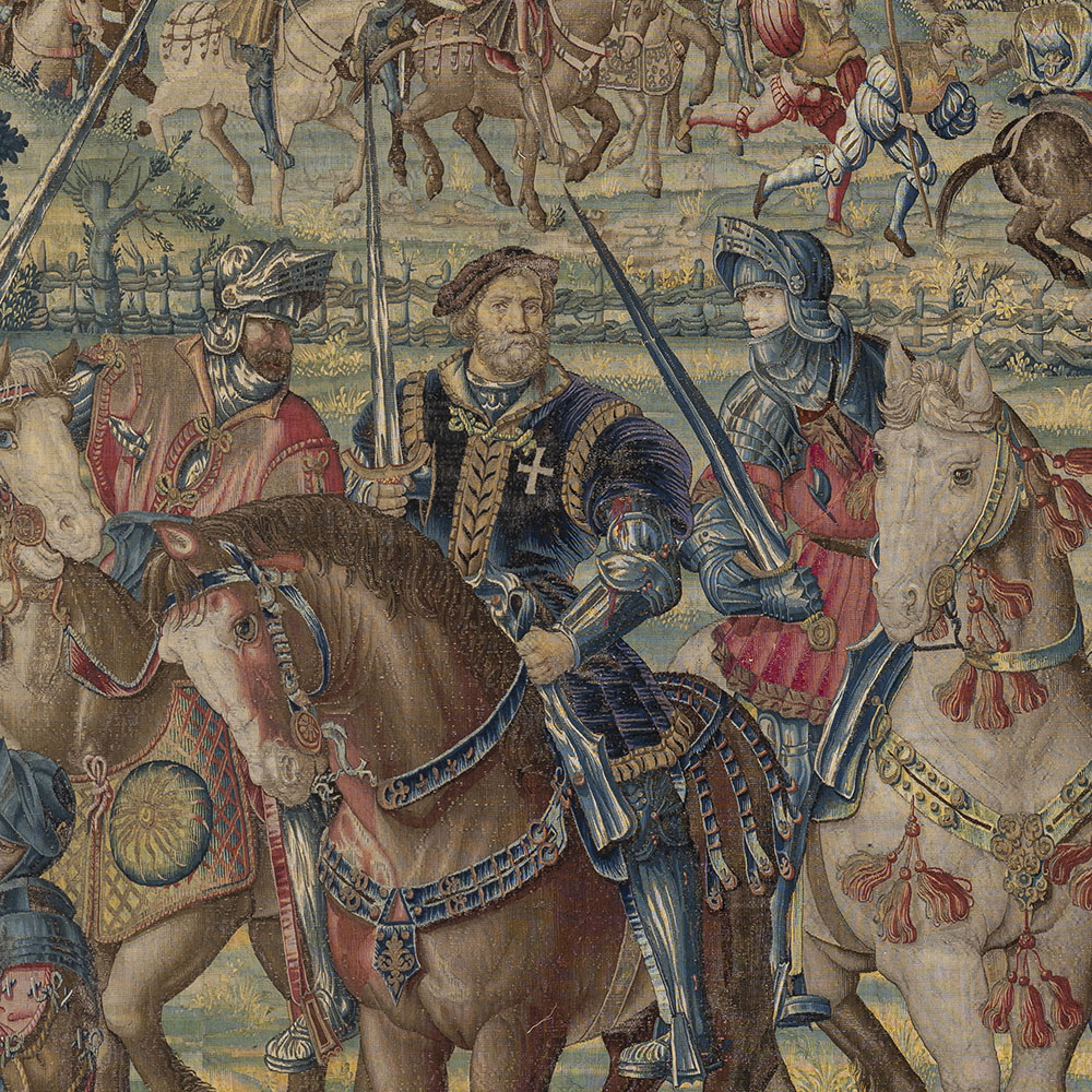 Art and War in the Renaissance The Battle of Pavia Tapestries_Surrender detail 2_1000