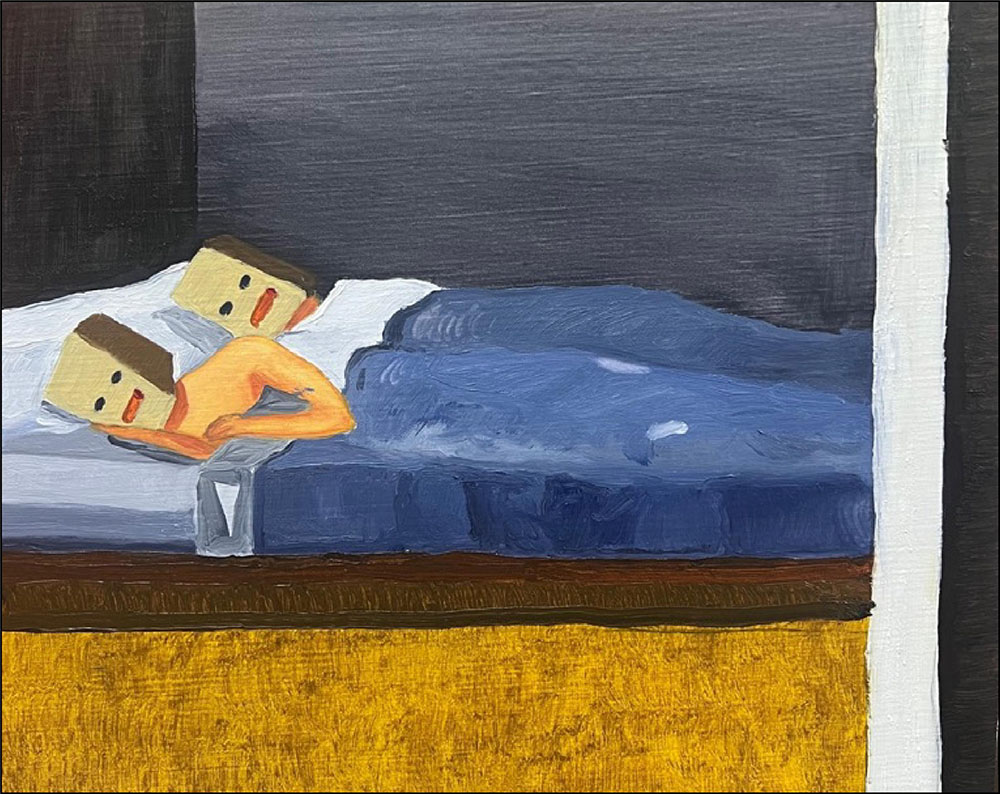 Cesc Abad, Dream Baby Dream, Oil on canvas, 33 x 41 cm, 2024_1000px