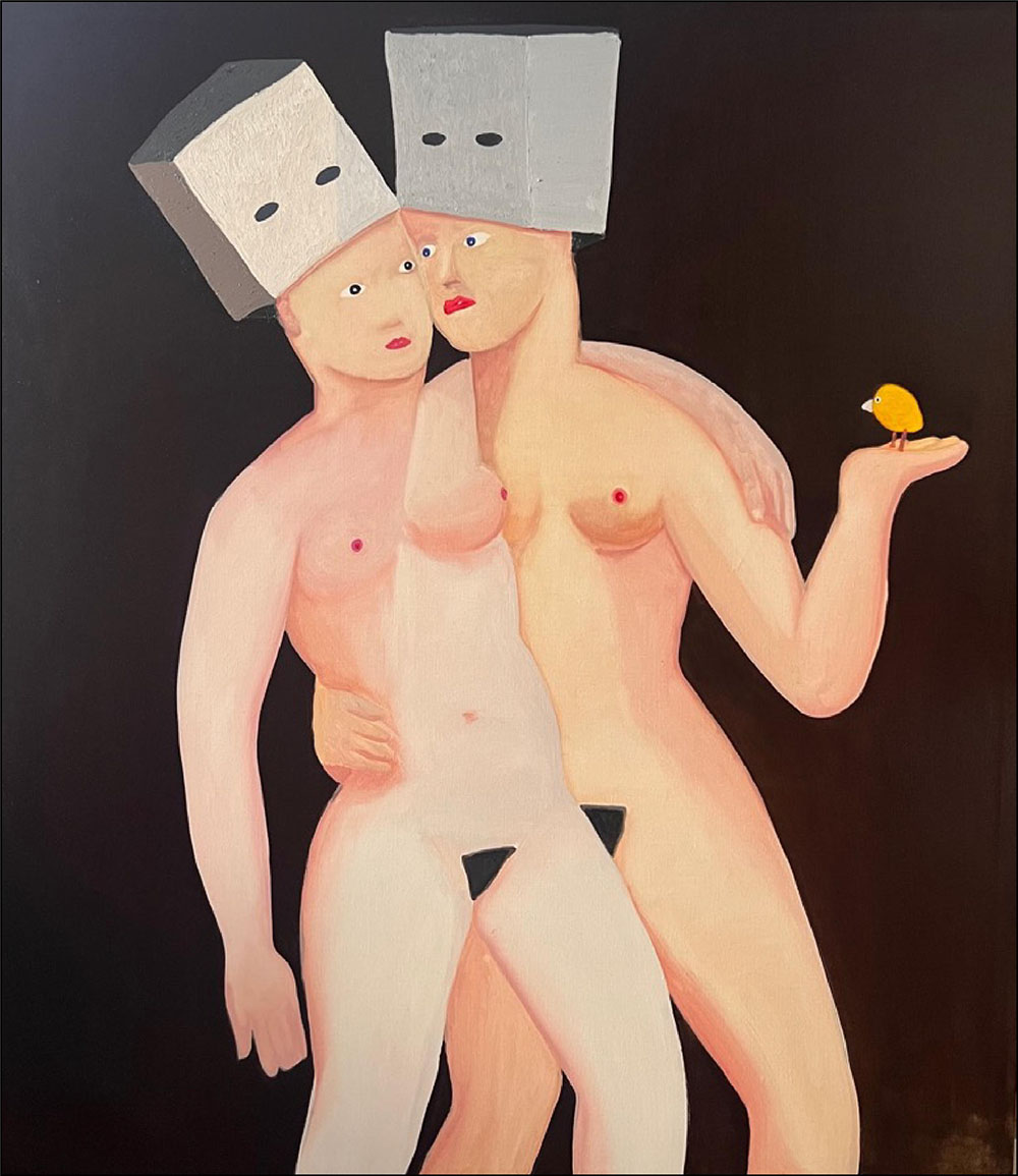 Cesc Abad, MUSES, Oil on canvas, 150 x 130 cm, 2024_1000px