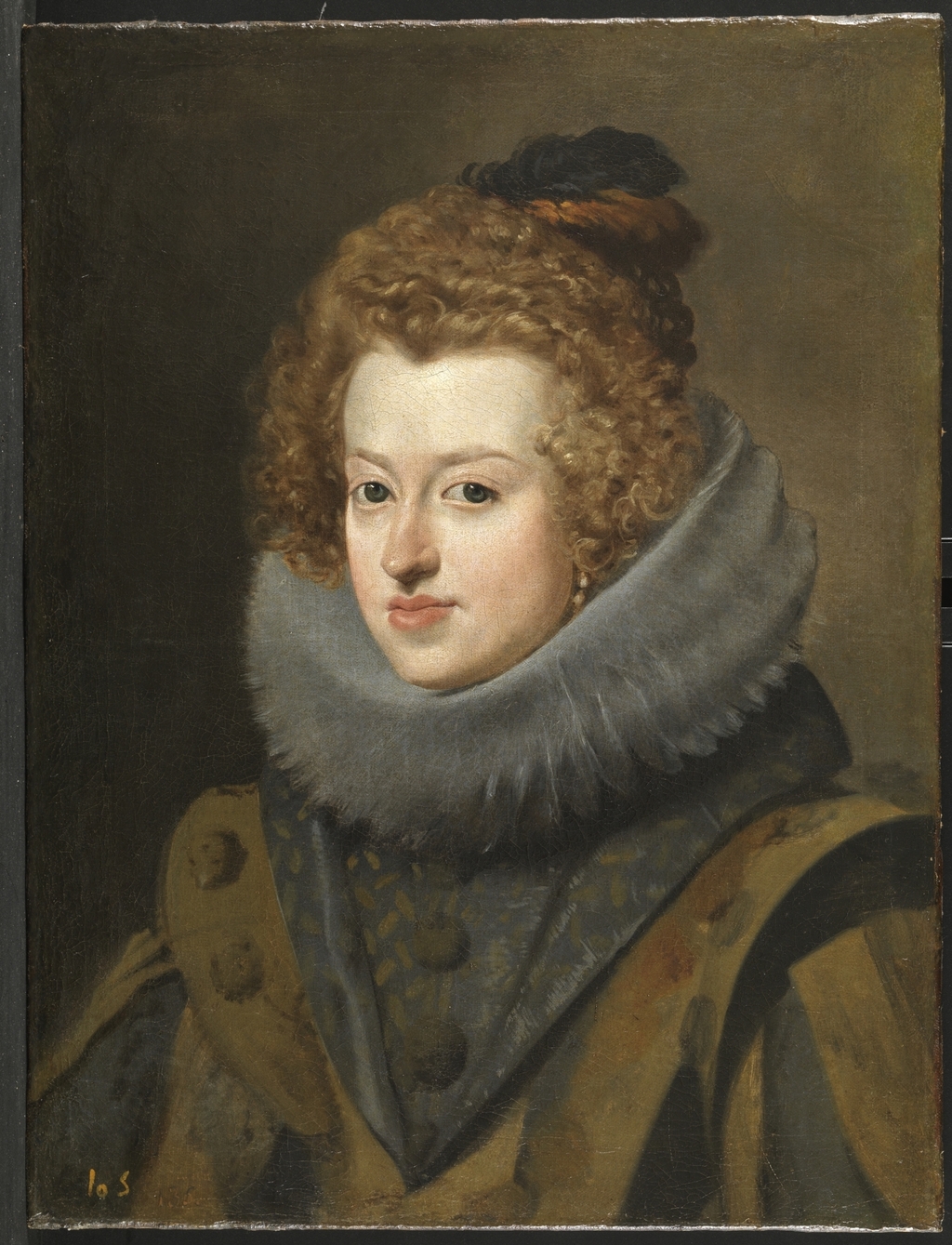 La reina María de Austria, Diego Velázquez. 1630. Oleo sobre tela. Alto 58 cm; Ancho 44 cm (1) - copia