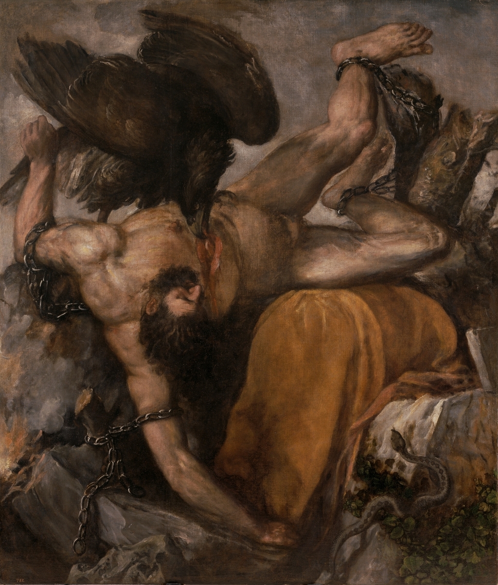 Ticio, Tiziano. Hacia 1565. Oleo sobre tela. Alto 253 cm; Ancho 217 cm - copia