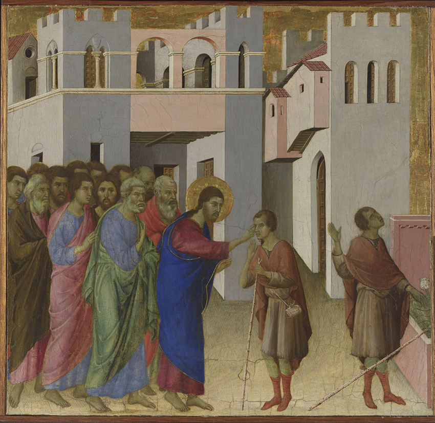 Duccio di Buoninsegna- Healing of the Man Born Blind 850